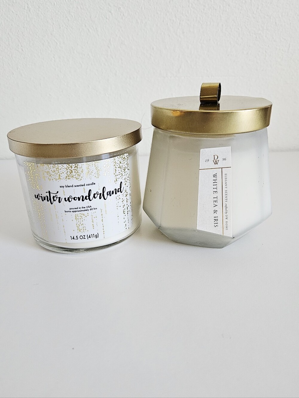 DW Home White Tea & Iris Scented Candle - Gold Lid - 2-Pack